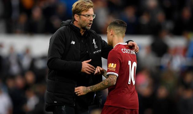 Юрген Клопп и Филиппе Коутиньо, Getty Images
