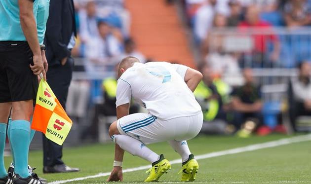 Бензема после травмы, getty images