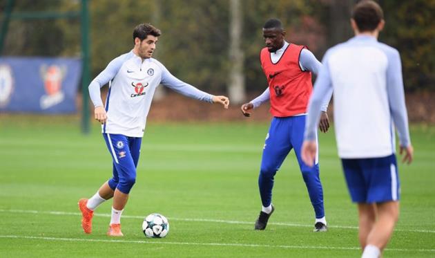 Альваро Мората (слева), ФК Челси