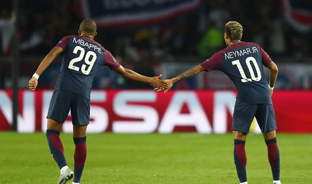 Килиан Мбаппе и Неймар, getty images