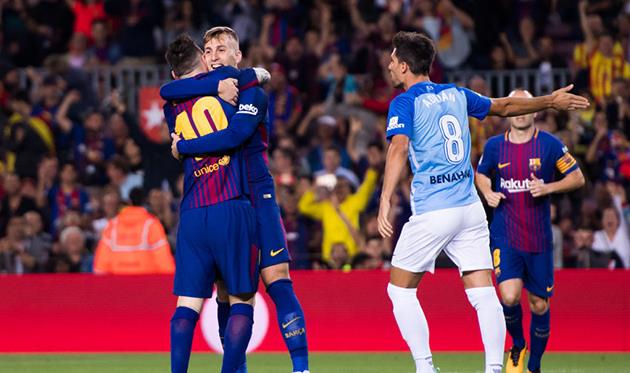 Пока в Вилларибе, простите, в Малаге еще спорят, Деулофеу уже празднует с Месси, getty images