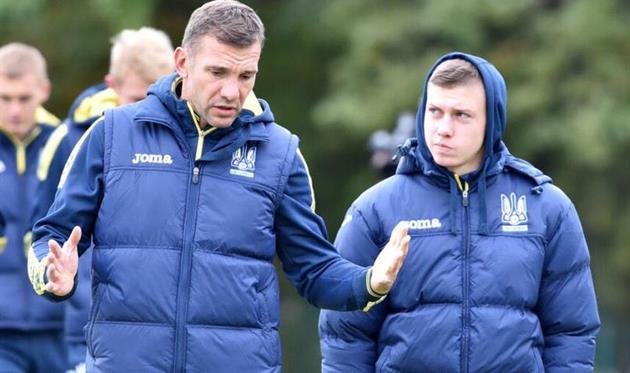 Андрей Шевченко с Николаем Матвиенко, ФФУ