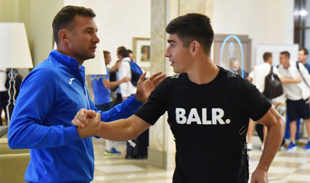 Андрей Шевченко рассчитывает на Руслана Малиновского в поединке против Словакии, фото пресс-службы ФФУ