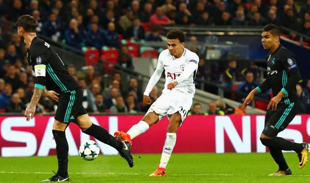 Деле Алли забивает свой второй гол в ворота Реала, Getty Images