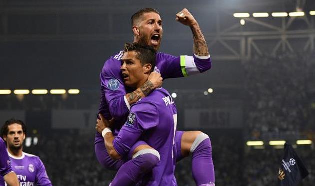 Серхио Рамос и Криштиану Роналду, getty images