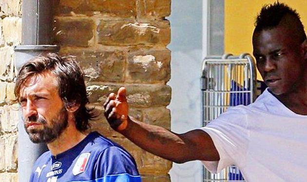 Андреа Пирло и Марио Балотелли, фото из инстаграма Марио