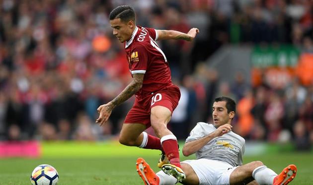 Филиппе Коутиньо против Генриха Мхитаряна, Getty Images