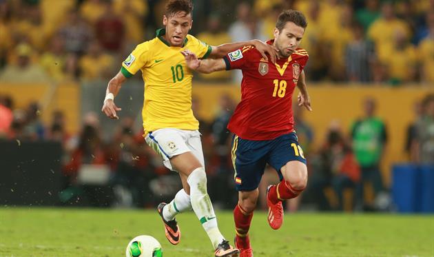 Жорди Альба против Неймара, Getty Images