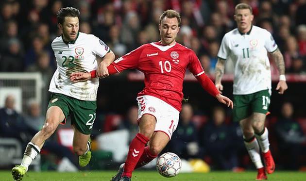 кристан эриксен в борьбе с харри артером, getty images