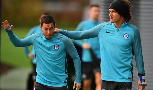 Эден Азар и Давид Луис, Getty Images