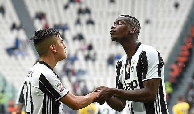 Пауло Дибала и Поль Погба в Ювентусе, getty images