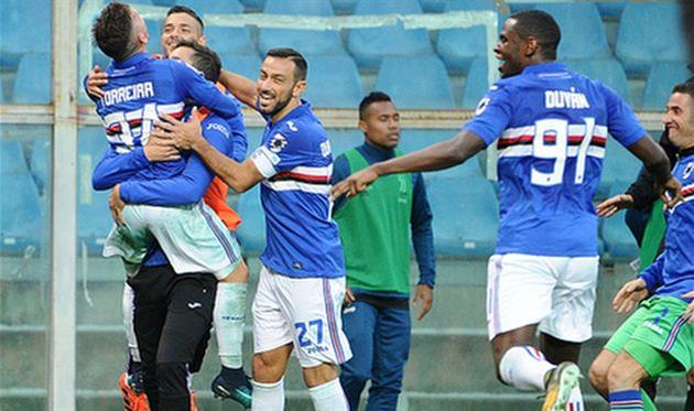 радость игроков сампдории, getty images