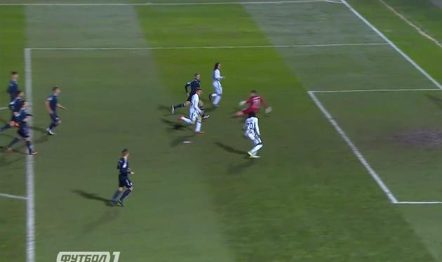 Момент с голом, фото: скриншот