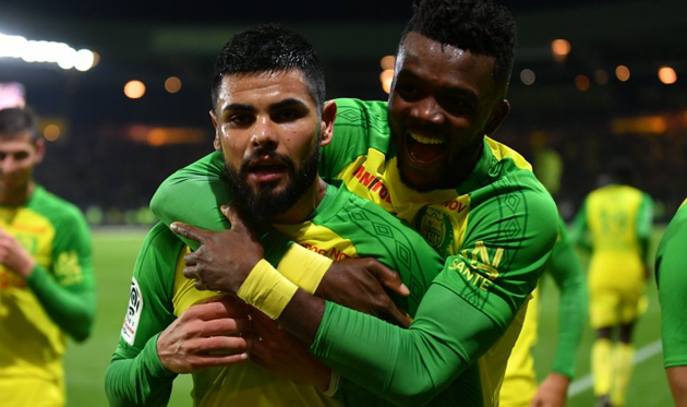 Лима (слева) забил единственный гол, twitter.com/FCNantes