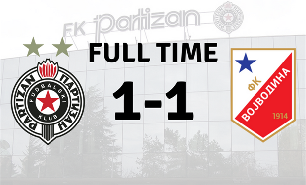 Партизан сыграл вничью в чемпионате Сербии перед встречей с Динамо в Лиге Европы