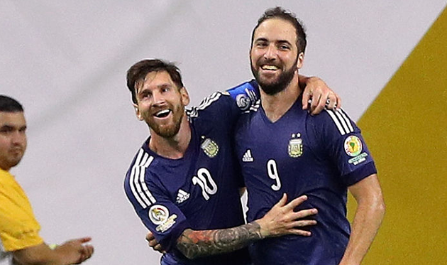 Лионель Месси и Гонсало Игуаин, Getty Images