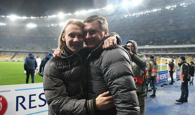 Вида и Хацкевич, фото Динамо Киев