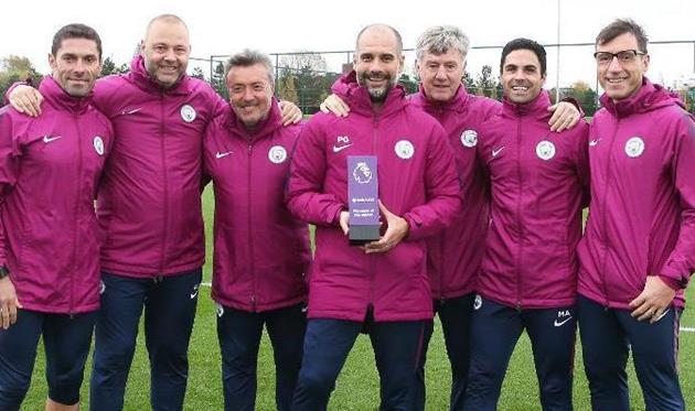 Гвардиола и его тренерский штаб, АПЛ