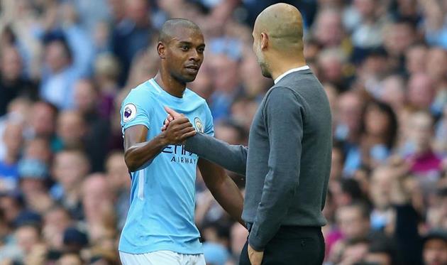 Фернандиньо и Хосеп Гвардиола, Getty Images