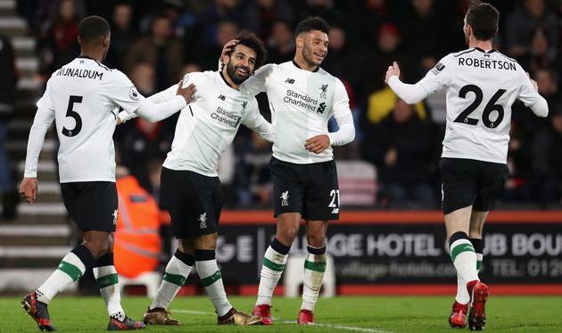 Радость игроков Ливерпуля, twitter.com/lfc