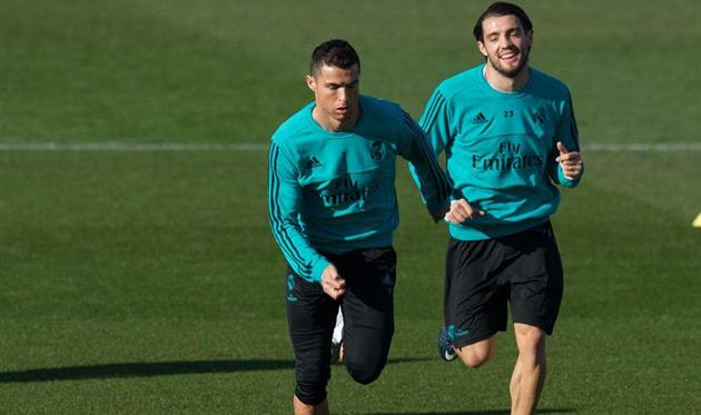 Роналду на тренировке, getty images