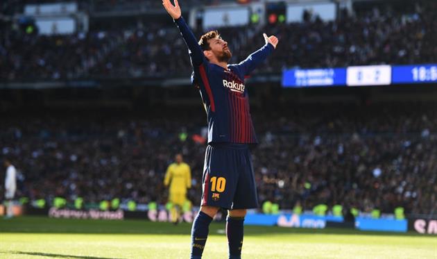 Гениальный Лео Месси перед трибунами Бернабеу, getty images