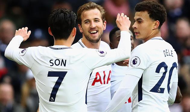 Сон Хын Мин, Харри Кейн и Деле Алли, premierleague.com