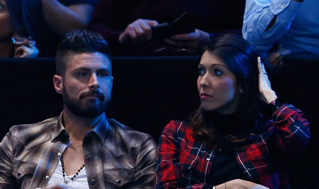 Оливье Жиру со своей супругой, Getty Images