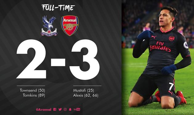 Кристал Пэлас - Арсенал, фото: twitter.com/Arsenal