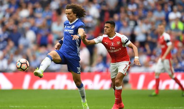 Давид Луиз против Алексиса Санчеса, getty images