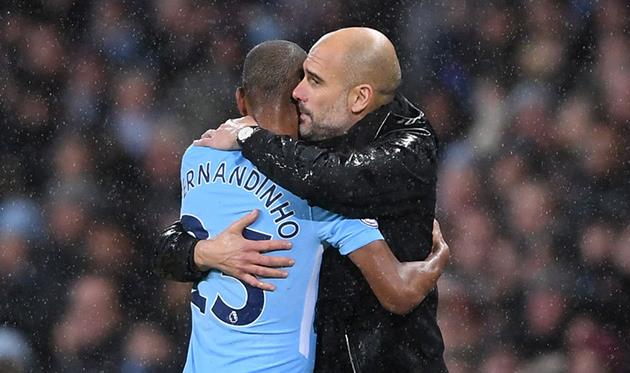 Фернандиньо и Хосеп Гвардиола, Getty Images