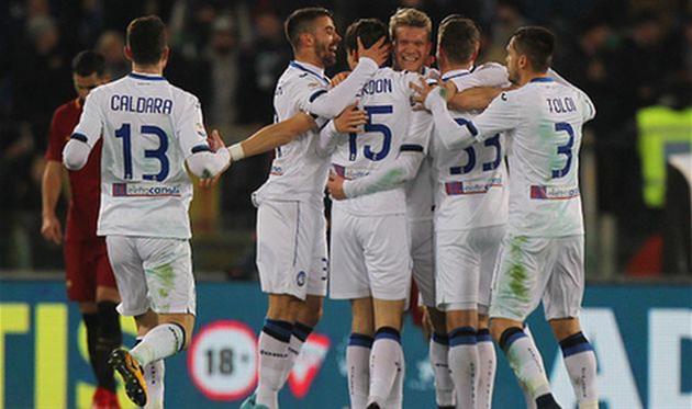 радость игроков аталанты, getty images