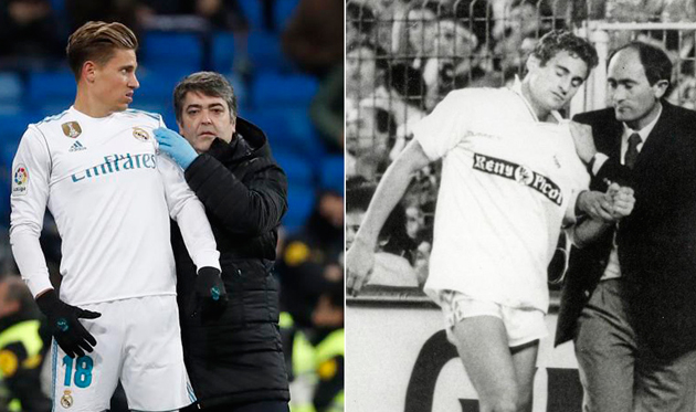 Отец и сын с разницей в 29 лет получили одинаковые травмы на Бернабеу