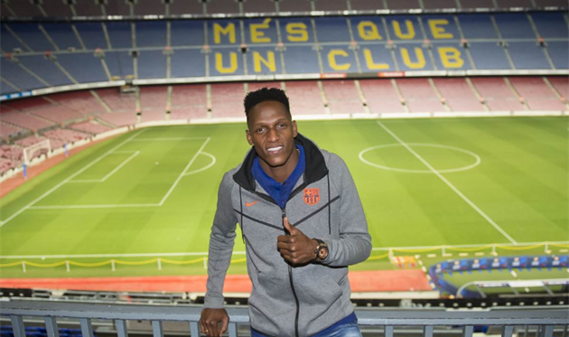 Йерри Мина на Камп Ноу, фото ФК Барселона