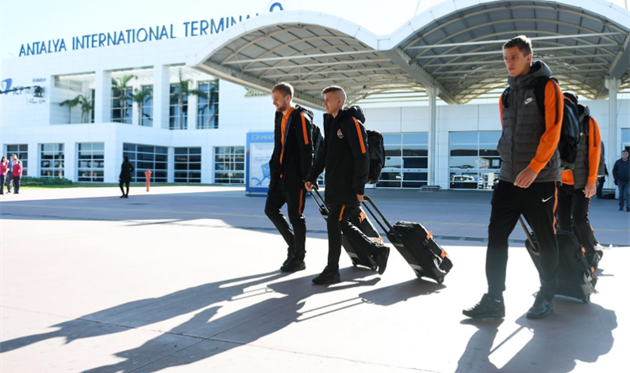 Шахтер прибыл в Анталью, фото ФК Шахтер