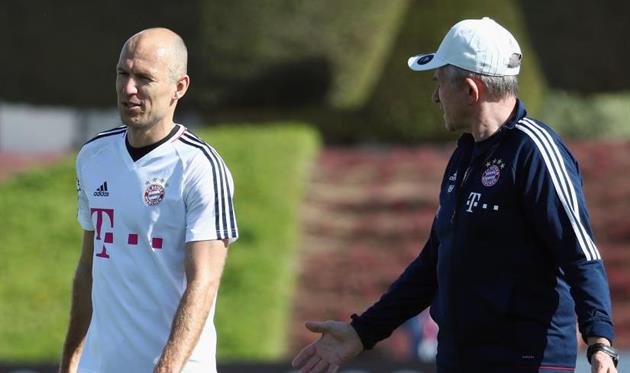 Арьен Роббен и Юпп Хайнкес, Getty Images