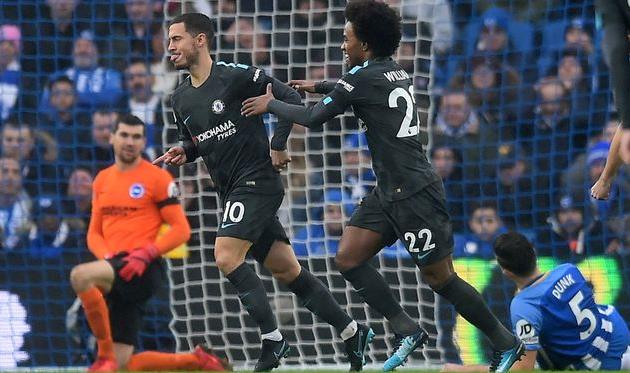Азар и Виллиан, twitter.com/chelseafc
