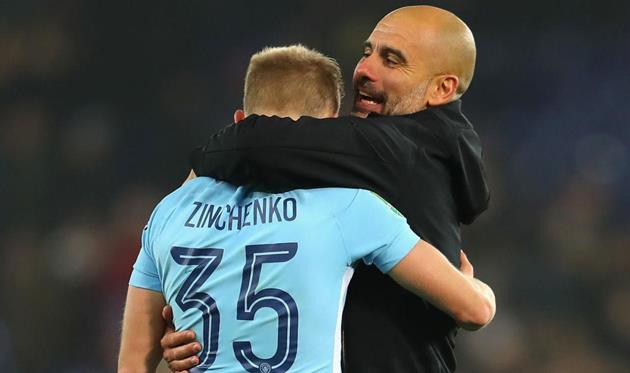 Александр Зинченко и Хосеп Гвардиола, Getty Images