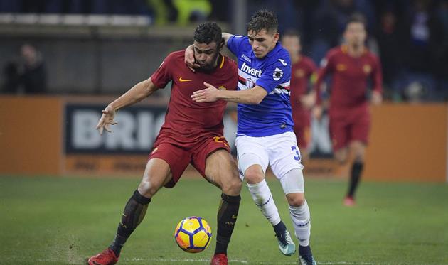 Сампдория - Рома, фото: twitter.com/OfficialASRoma