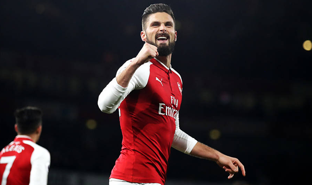 Оливье Жиру, arsenal.com