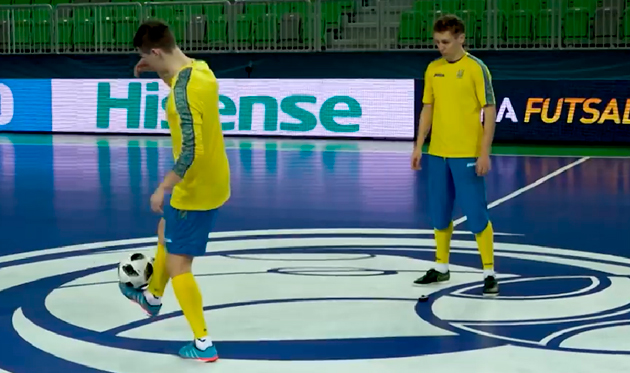 Крутой фристайл от украинских футзалистов