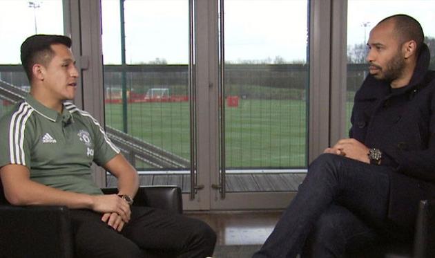 Алексис Санчес и Тьерри Анри, Sky Sports