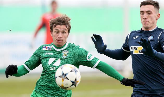 Сергей Мякушко (слева), ФК Карпаты