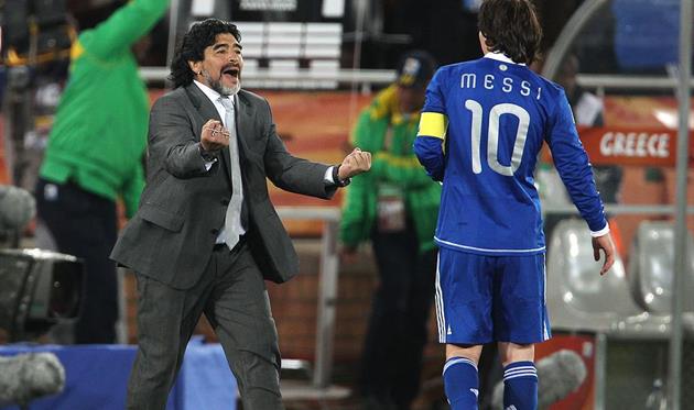 Диего Марадона и Лионель Месси, Getty Images