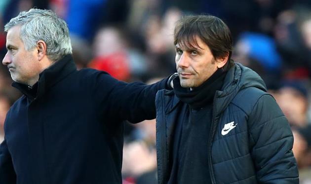 Конте (справа) и Жозе Моуриньо, getty images