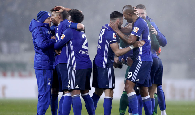 Шальке отпраздновал победу, Getty Images