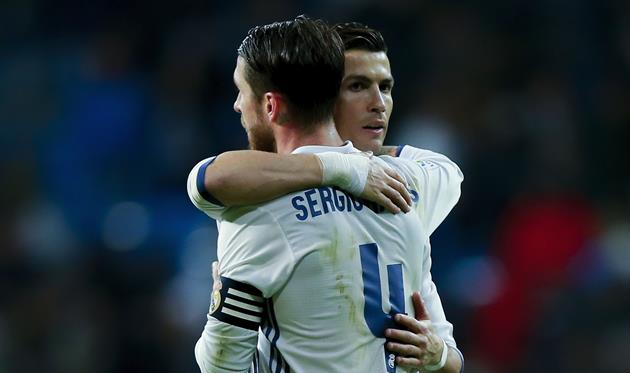 Роналду и Рамос, getty images