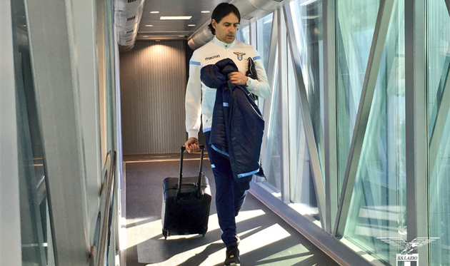 Симоне Индзаги и его команда уже в пути, фото ФК Лацио