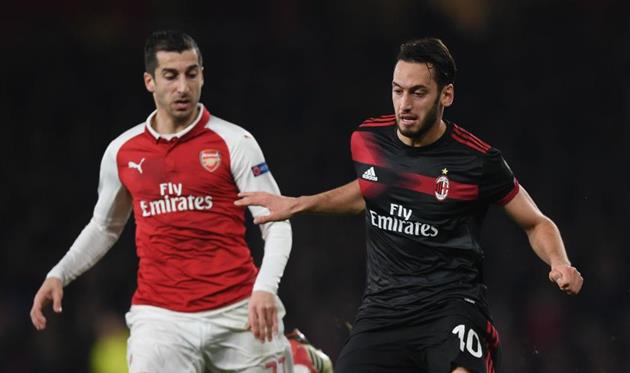 Генрих Мхитарян и Хакан Чалханоглу, Getty Images