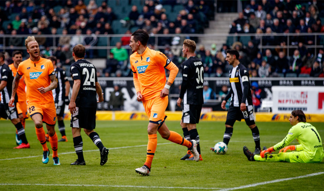 Хоффенхайм трижды выходил вперед, Getty Images